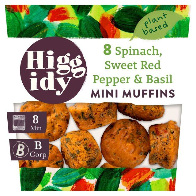 Higgidy Spinach & Red Pepper Mini Muffins 160g