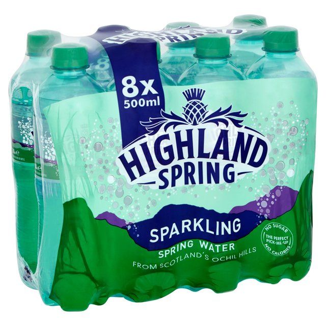 Highland Spring Sparkling Water 8 x 500ml