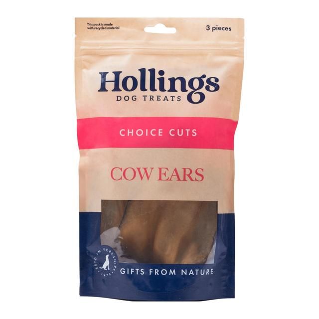 Hollings Cow Ears Dog Treats 3 per pack