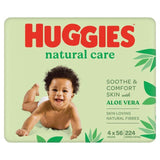 Huggies Natural Care 99% Water Baby Wipes Multipack 4 x 56 per pack