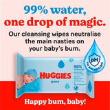 Huggies Pure 99% Water Baby Wipes   56 per pack