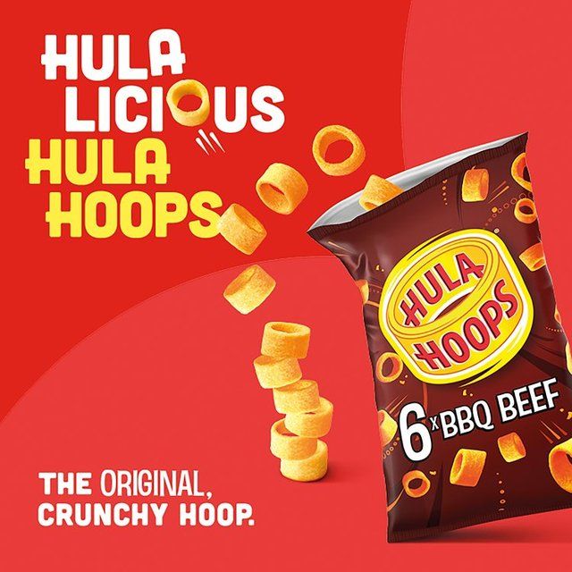 Hula Hoops BBQ Beef Multipack Crisps 6 per pack
