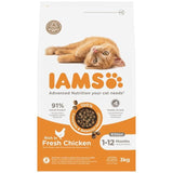 IAMS 1-12 Months Kitten Dry Cat Food Chicken 3kg