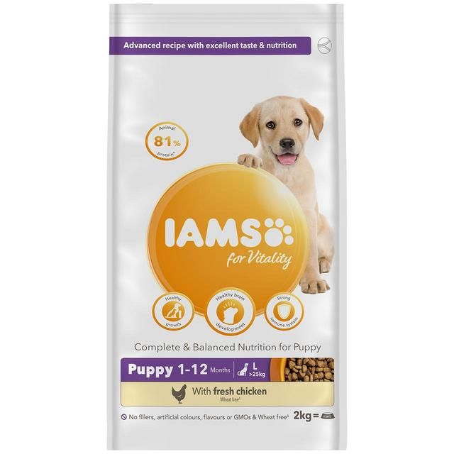 IAMS for Vitality Puppy Food Large Breed with Fresh Chicken   2kg