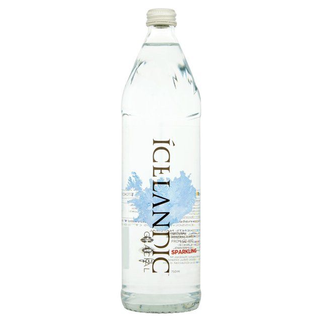 Icelandic Glacial Sparkling Mineral Water Glass Bottle 750ml