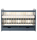 Ickle Bubba Coleby Classic Cot Bed, Under Drawer and Sprung Mattress - Scandi Grey