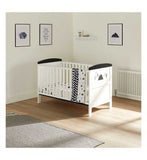 Ickle Bubba Coleby Style Cot Bed and Sprung Mattress - Mono Mountains