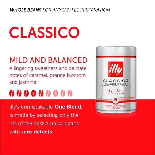illy Classico Roast Coffee Beans 250g