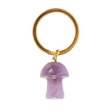 Something Different Mushroom Amethyst Keyring