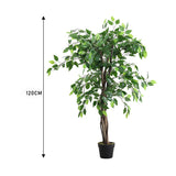 Livingandhome Artificial Green Banyan Tree UV Resistant