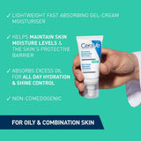 CeraVe Oil Control Moisturising Gel-Cream With Oil Absorbing Technology & Ceramides For Combination and Oily Skin 52ml