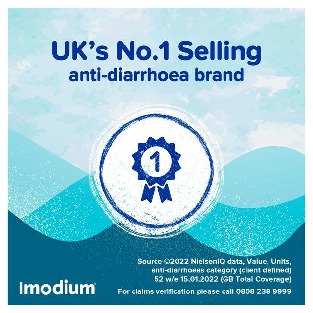 Imodium Original Capsules for Diarrhoea Relief 12 per pack