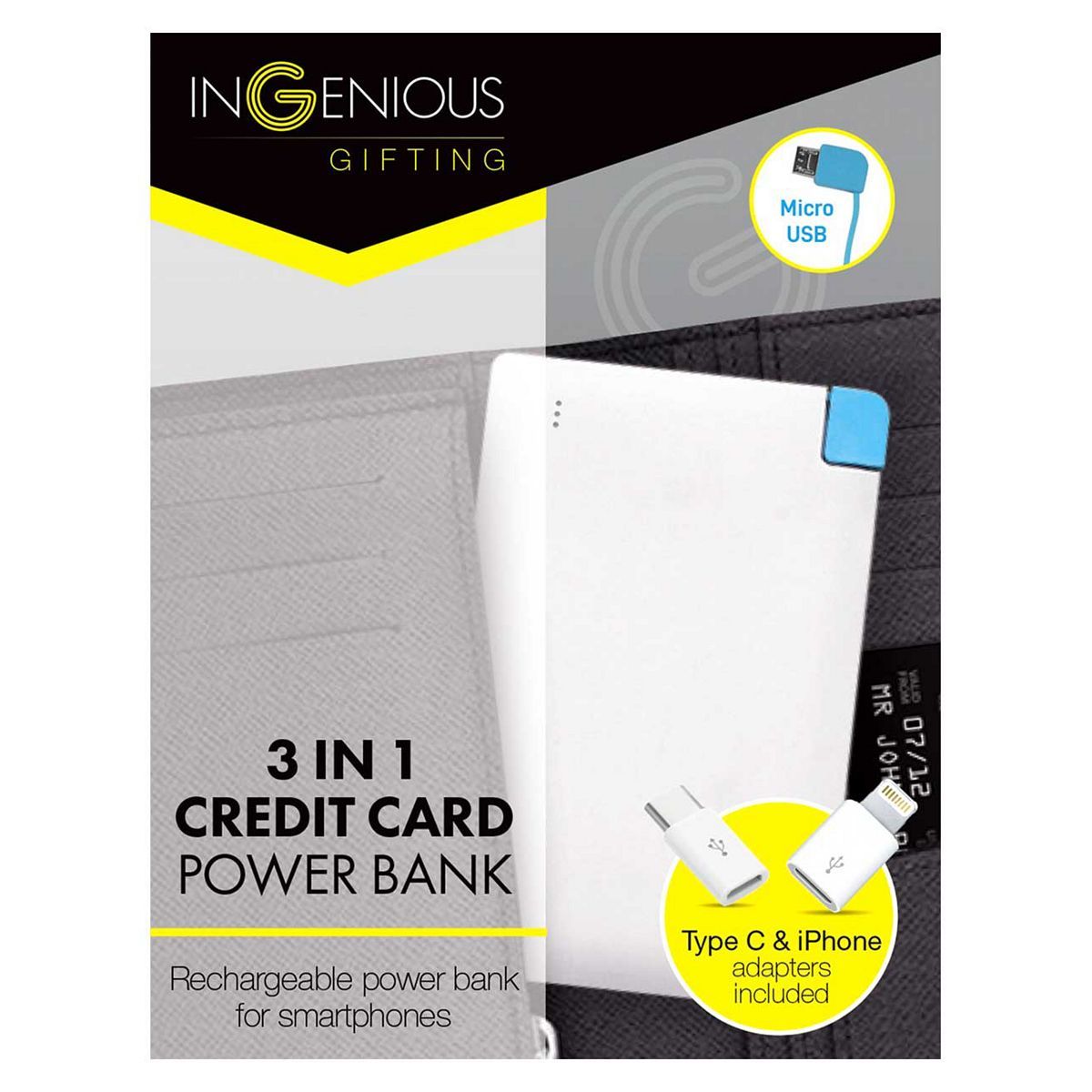 Ingenious Credit Card Power Bank
