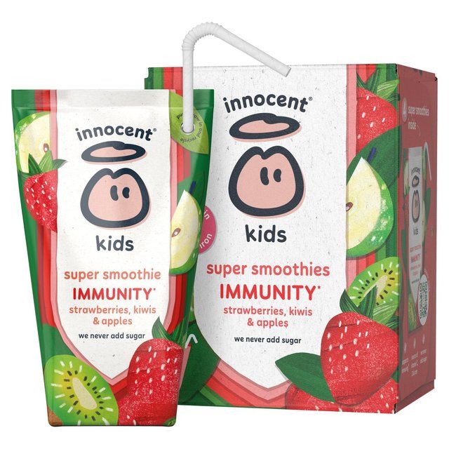 Innocent Kids Super Smoothie Strawberry Kiwi & Apple 4 x 150ml