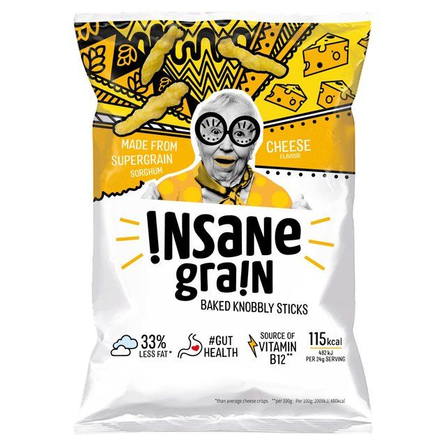 Insane Grain Cheese - Baked Knobbly Sticks 24g