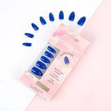 Invogue Electric Blue Oval Nails - Pack of 24