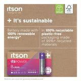 itson Itspower 8 AAA Alkaline Battery 8 per pack