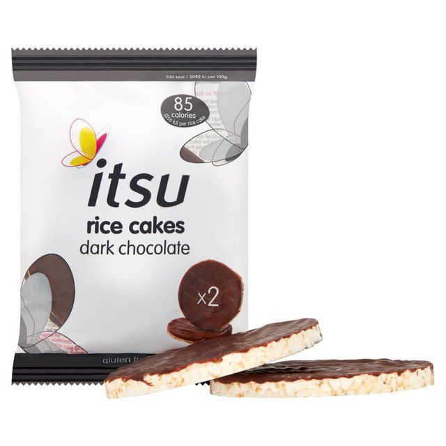 Itsu Dark Chocolate Rice Cakes 34g