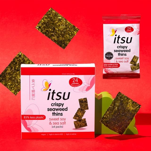 Itsu Seaweed Thins Sweet Soy & Sea Salt Multipack   4 per pack