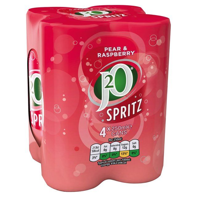 J2O Spritz Pear & Raspberry 4 x 250ml