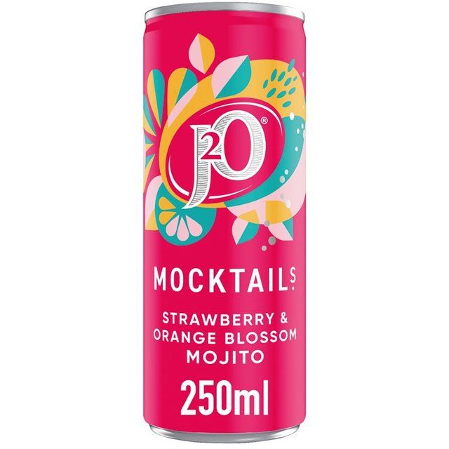 J2O Strawberry & Orange Blossom Mojito Mocktail 250ml