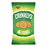 Jacob's Crinkly's Cheese & Onion Flavour Baked Snacks Multipack 6 per pack