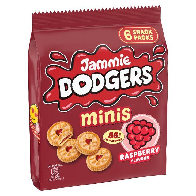 Jammie Dodgers Raspberry Biscuits Minis Multipack 6 per pack