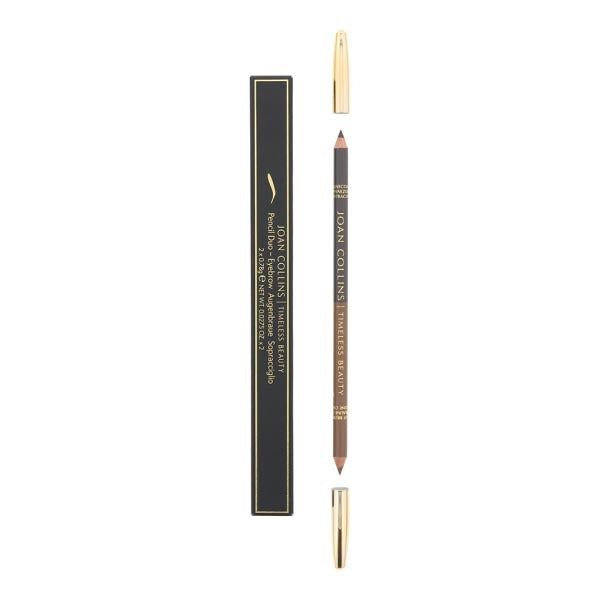 Joan Collins Eyebrow Pencil Duo 1.56g Charcoal/Light Brown