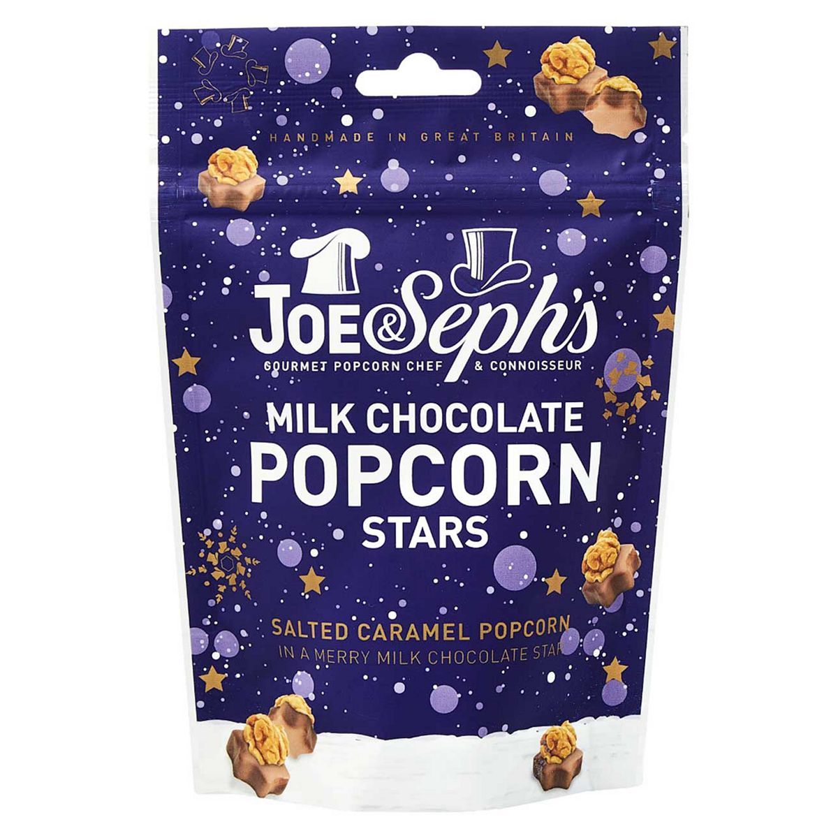 Joe & Seph's Milk Chocolate Popcorn Star Bites Pouch 63g