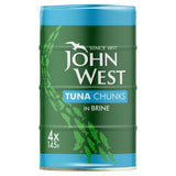 John West Tuna Chunks in Brine 4x145g