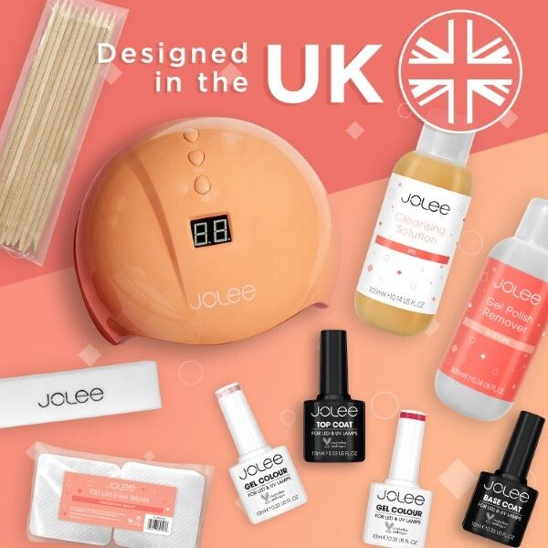 JoLee Gel Nail Polish Set 10x10ml - 8 Colours + Top & Base