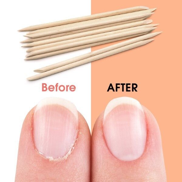 JoLee Wooden Nail Cuticle Pusher - Pack of 10