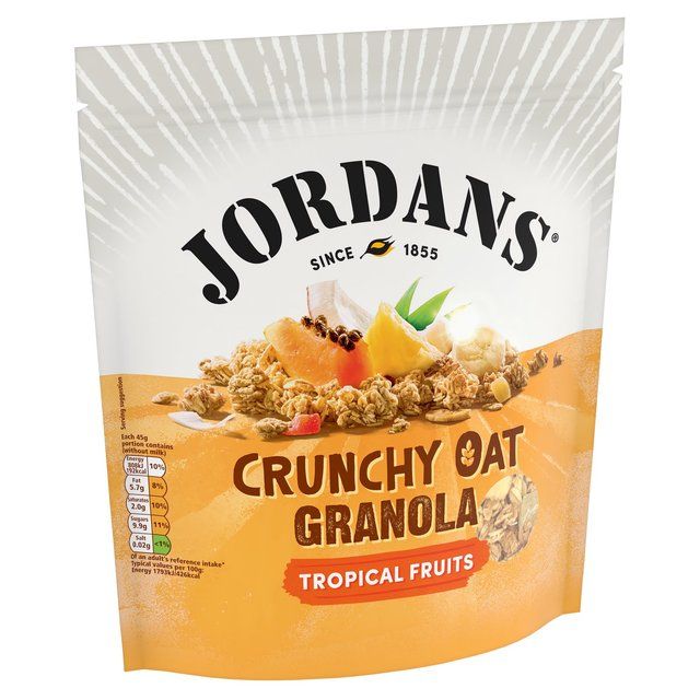 Jordans Crunchy Oat Granola Tropical Fruits Breakfast Cereal 750g