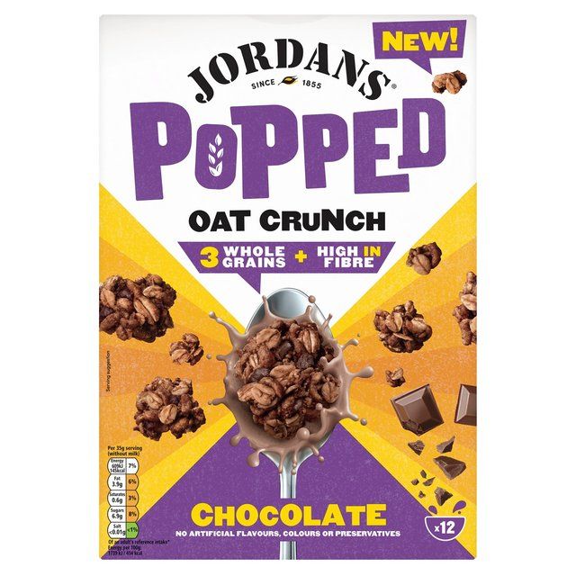 Jordans Popped Oat Crunch Chocolate Breakfast Cereal 425g