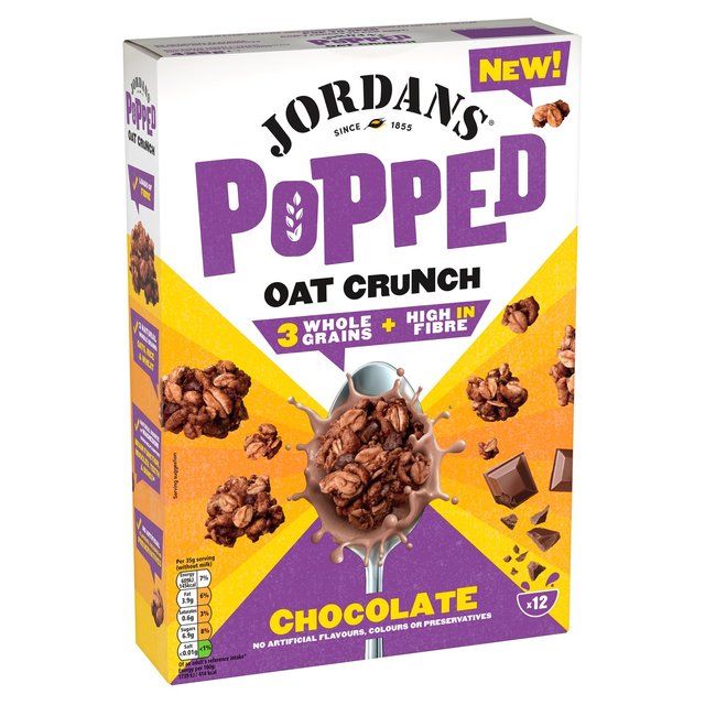 Jordans Popped Oat Crunch Chocolate Breakfast Cereal 425g