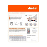 Jude Absorbent Leak Proof Underwear, Black, High Waist, Size Medium