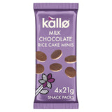 Kallo Belgian Milk Chocolate Rice Cake Minis 4x21g