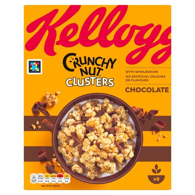 Kellogg's Crunchy Nut Clusters Chocolate Breakfast Cereal 400g