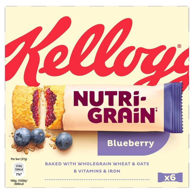 Kellogg's Nutrigrain Blueberry 6 per pack