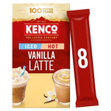Kenco Vanilla Iced Hot Latte Instant Coffee 8 Sachets 8 per pack