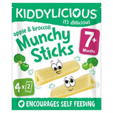 Kiddylicious Apple & Broccoli Munchy Sticks Baby Snacks Multi 4 x 4g