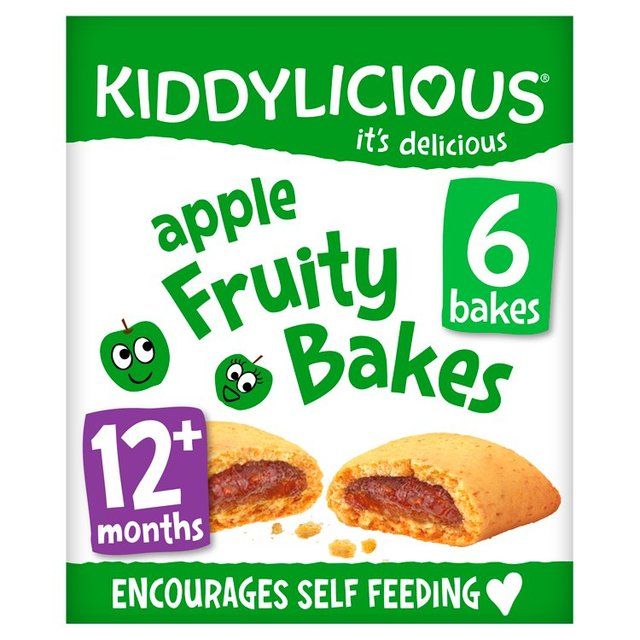 Kiddylicious Apple Fruity Bakes Baby Snacks Multi 6 x 22g