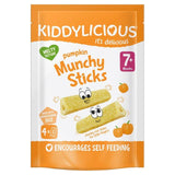Kiddylicious Pumpkin Munchy Sticks Baby Snacks Multi 4 x 4g