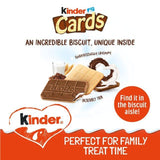 Kinder Cards Cocoa and Milk Biscuits Wafers Multipack 4 per pack