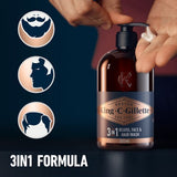 King C. Gillette Beard Shampoo & Face Wash, 350ml