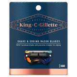 King C. Gillette Shave & Edge Razor Blades 3 per pack