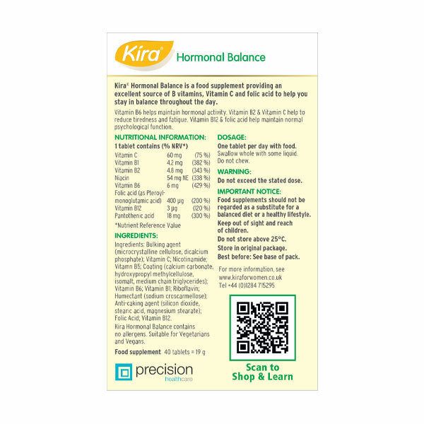 Kira hormonal Balance | 40 Tablets | Vitamin B complex