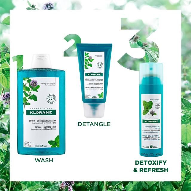 Klorane Detox Dry Shampoo with Organic Aquatic Mint 150ml