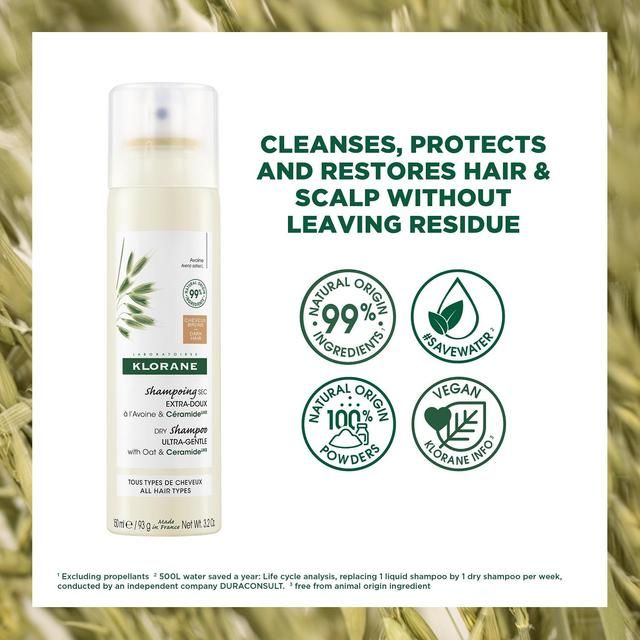 Klorane Extra-Gentle Tinted Dry Shampoo Oat & CeramideLIKE 150ml
