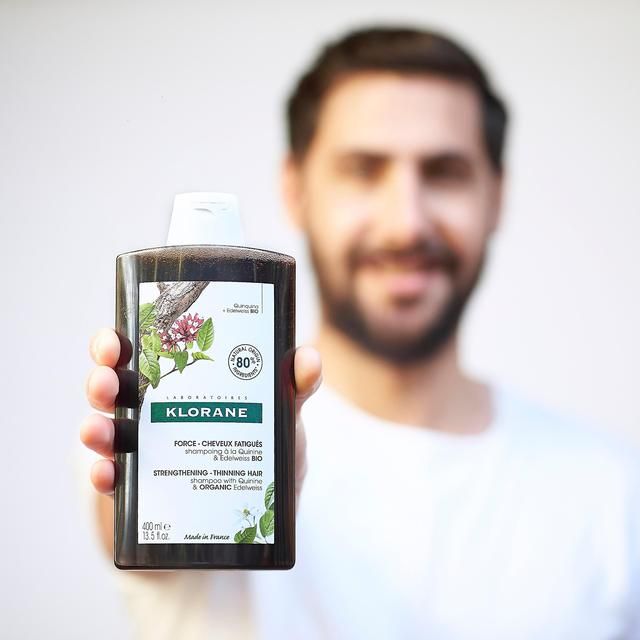 Klorane Shampoo with Quinine and Organic Edelweiss for Thinning Hair 400ml